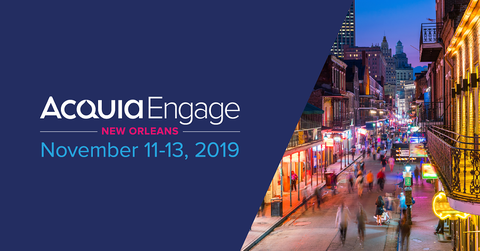 Acquia Engage banner with image of New Orleans street 