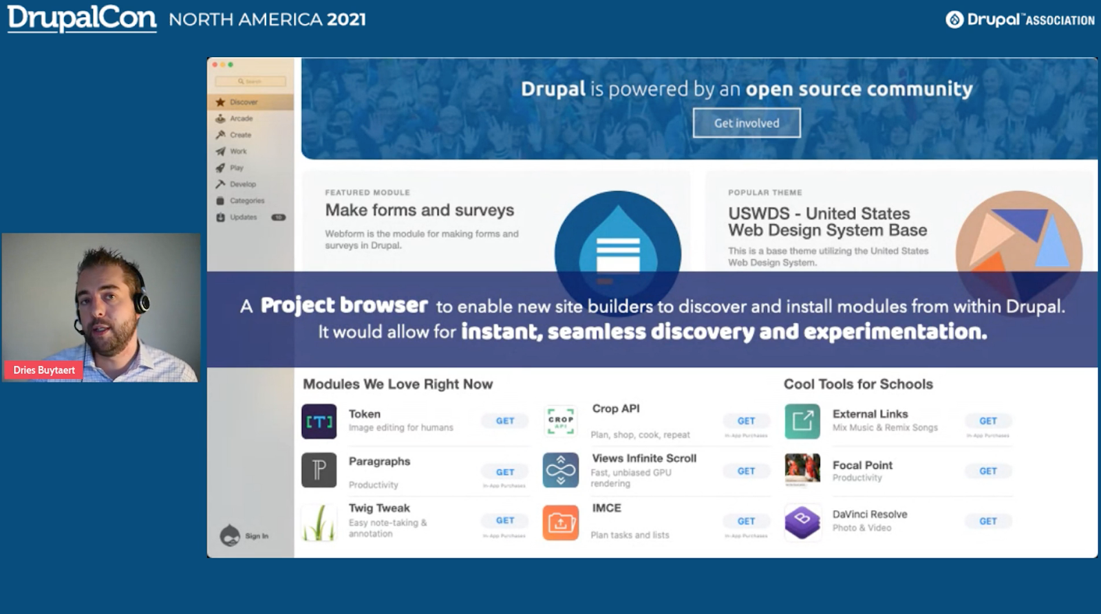 Drupal program browser initiative