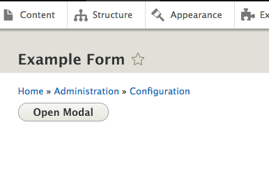 Modal Forms in Drupal 8