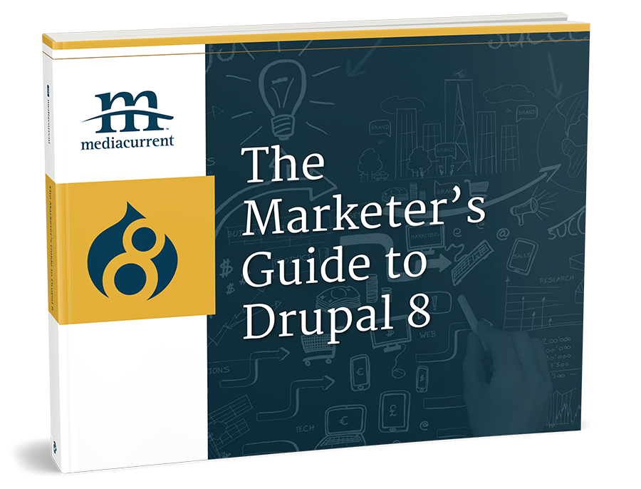 Drupal 8 for marketers ebook cover 